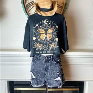 Juniors' SO® High Rise Mom Shorts